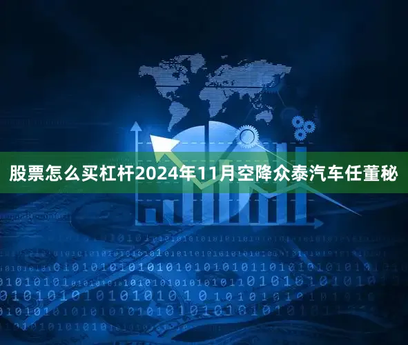 股票怎么买杠杆2024年11月空降众泰汽车任董秘